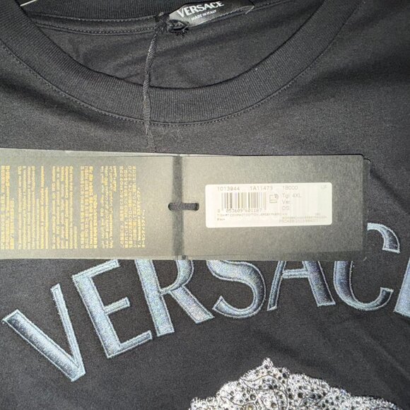 AUTHENTIC MENS VERSACE RHINESTONE MEDUSA T SHIRT SIZE SLIM 4XL....FITS 2XL $2150 - Picture 12 of 15